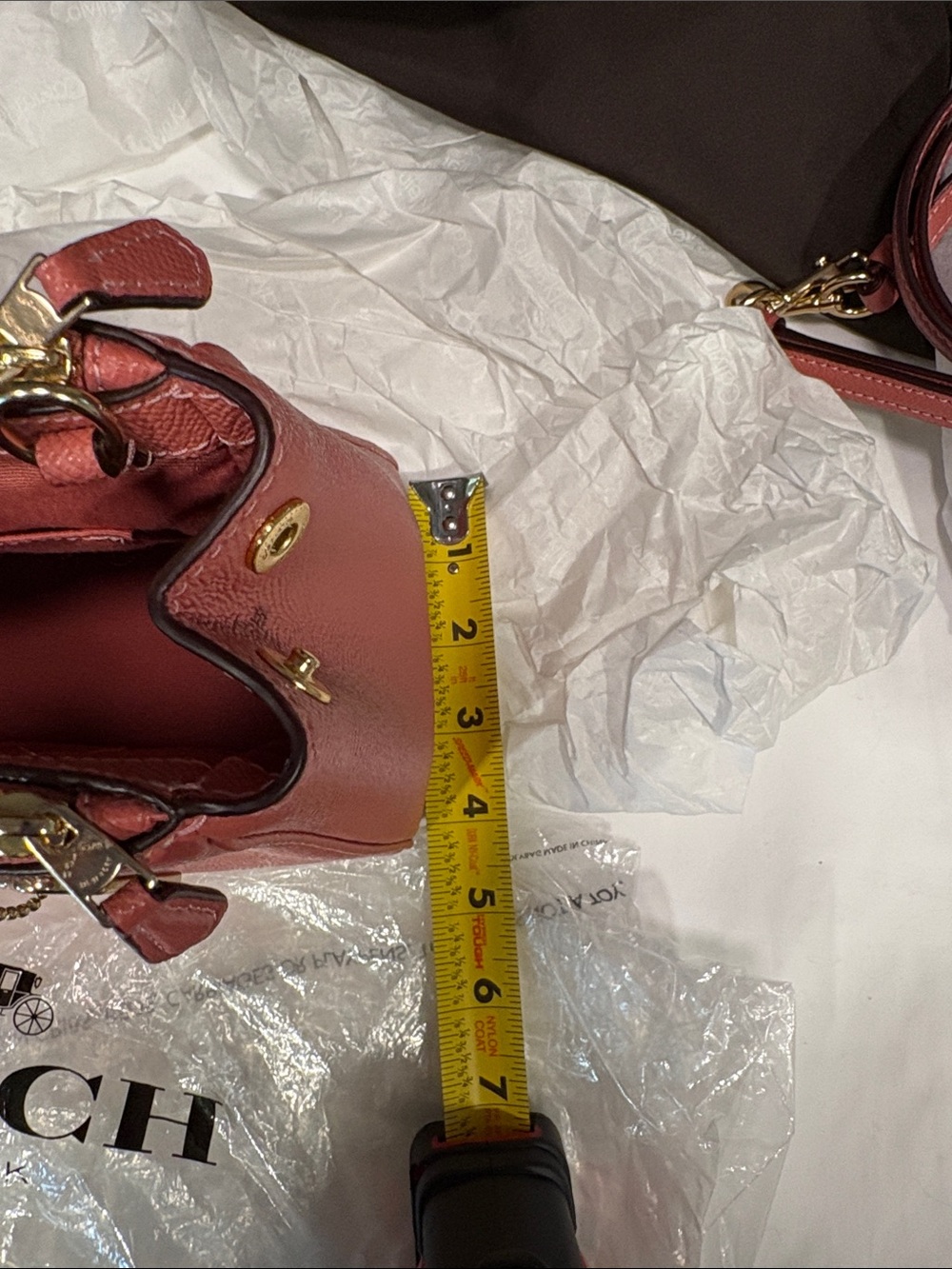 NWOT Coach Mini Surrey Carryall in Rose Petal Pink Satchel Crossbody F44962 - Picture 12 of 12